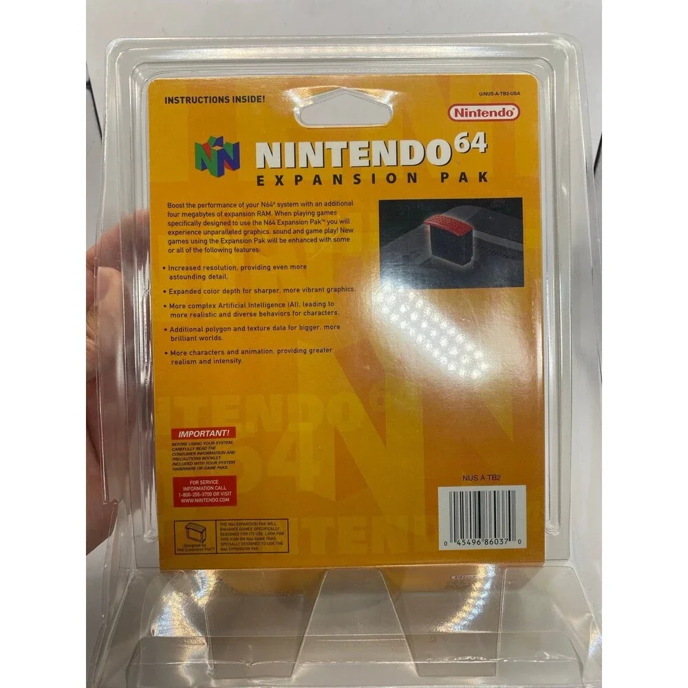 Nintendo 64 RAM Expansion Pak Blister Pack. New. Sealed. Clamshell